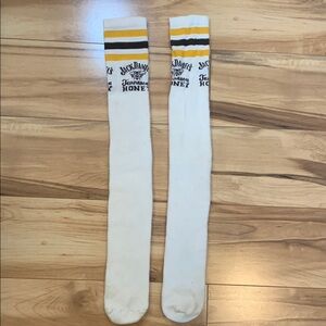 Jack Daniels White and Yellow Casual Socks